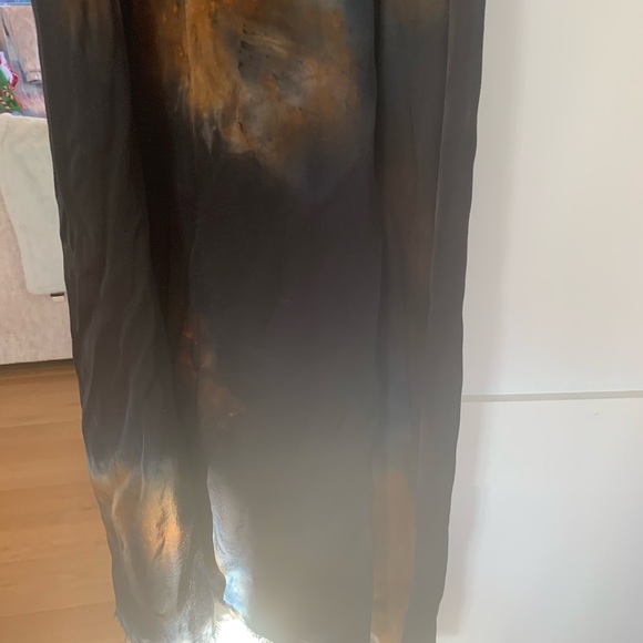 long tie dye maxi dress with spaghetti strap sleeves, size small, worn once - Picture 5 of 6